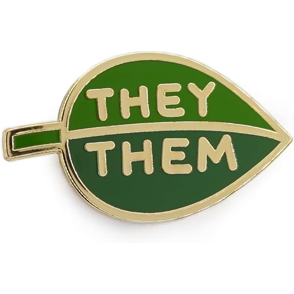 They Them Their Pronoun Necklace - Rainbow Pride LGBTQ+ Jewelry Stainless Steel Gift - View #9