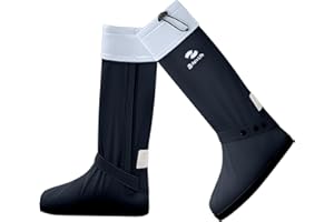 RINJOY Waterproof Rain Shoe Covers Anti-Slip and Wear-Resistant Portable Stylish Rain Boots for Adult Durable Rain Gear