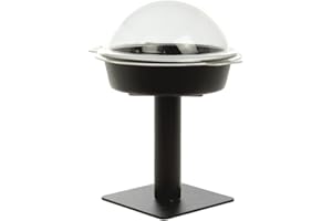 Cal-Mil Black Base with Dome Sample Display Stand - 9"Dia x 14"H