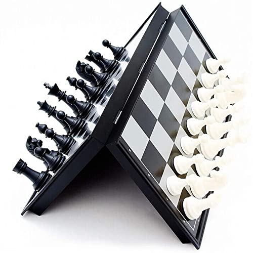 Multipurpose Magnetic Travel Chess Set with Folding Chess Board Educational Toys for Kids and Adults (12.6")