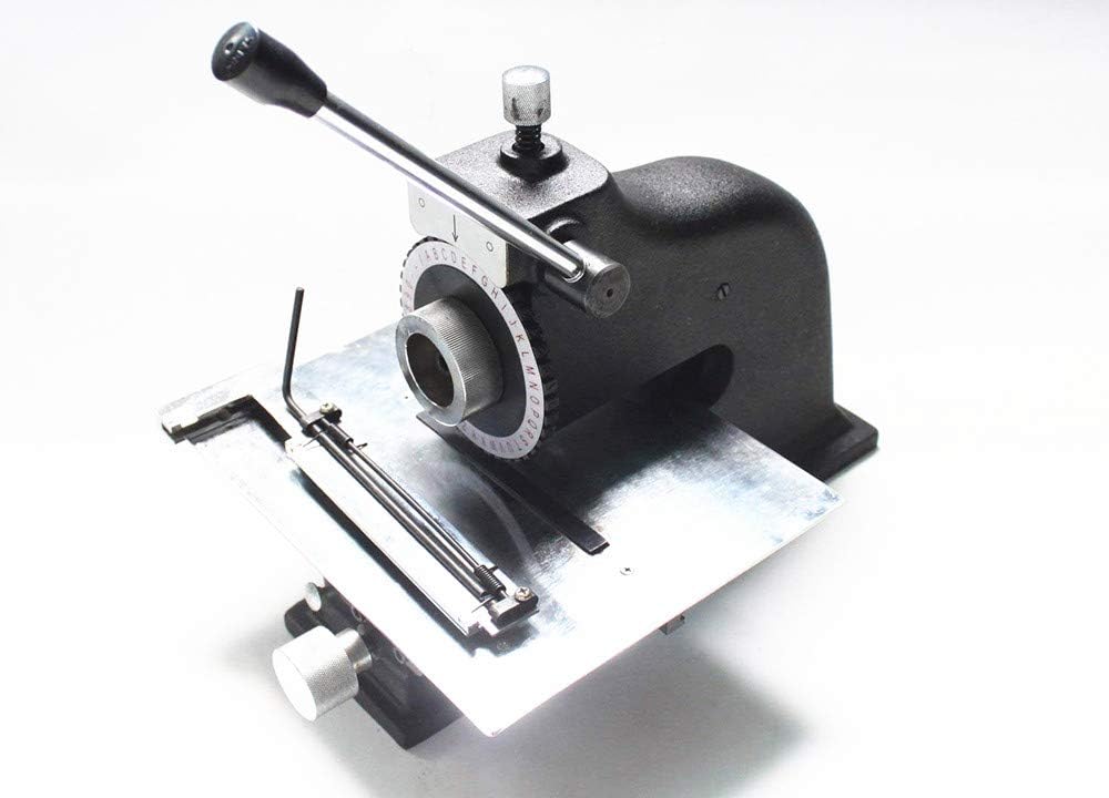 Manual Metal Deboss Embosser Stamper Dog Tag Metal Plate Deboss