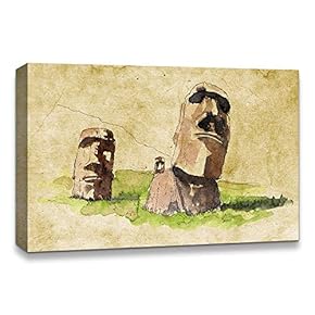 Canvas Wall Art Freehand Sketching of Scenery Pictures Home Wall Decorations for Bedroom Living Room Paintings Canvas Prints Framed - 12x18 inches