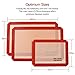 Silicone Baking Mat Set by PrettyCare ( 2 pack of 16.5