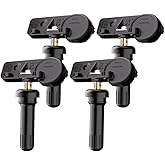 TPMS Sensor GM, 315MHZ Tire Pressure Monitoring Sensor for Buick Cadillac Chevrolet GMC,4 Pack Tire Pressure Sensor OE#135863