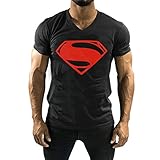 DashX MOS Teefit Fitness Series Cotton Mens V-Neck T-Shirt