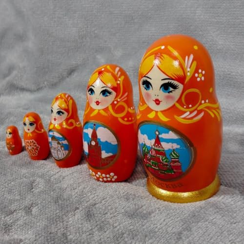 Love Matryoshka  Special Valentine Gift  Orange