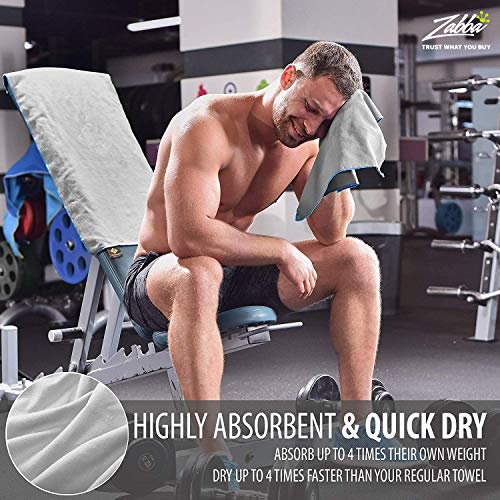 OlimpiaFit-Set-of-3-Microfiber-Towels-Fast-Drying-Gray-Travel-Backpacking-Yoga-Swimming-Sports-Fitness-Exercise-Gym-Body-Face-Sweat-Towel