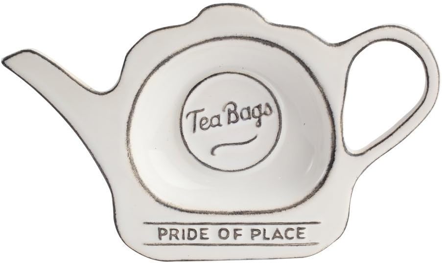 T & G Pride Of Place Tea Bag Coaster Tidy Holder White 18080 Amazon.co