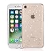 QLTYPRI iPhone SE 2022 5G/iPhone SE 2020/iPhone 8/iPhone 7 Case Spark Glitter Cute Case for women girls Shining Bling Star Design Ultra Slim Shockproof Transparent Soft Gel TPU Protective Cover- Clear