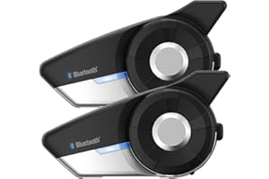Sena 20S-EVO-01D Motorcycle Bluetooth Headset Communication System, 2 Pack , Black