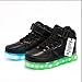 AoSiFu 7 Colors Women Men Boy Girl High Top LED light Shoes Flashing Sneakers
