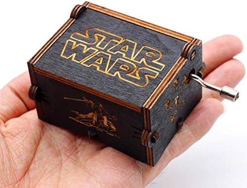 Funmo - Pure Hand-Classical” Star Wars “ Music Box Hand-Wooden Music Box Creative Wooden Crafts Best Gifts