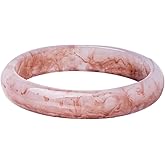 Pingyongchang Multiple Color Square Acrylic Resin Bangle Bracelet Resin Wide Irregular Geometric Plastic Wristbands Cuff Bangle Bracelet for Women Gifts Jewelry