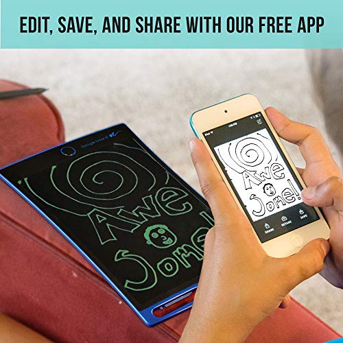Boogie Board Jot 8.5 LCD Writing Tablet + Stylus Smart Paper for Drawing Note Taking eWriter - Gray with Bonus Folio Cover - Thumbnail 7
