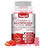 Aouewnk 1 Pack 2500MG Liposomal Glutathione Gummies Supplement - Support Skin & Liver Function, 98% Bioavailability, with L-Glutathione & Milk Thistle to Support Antioxidant & Enhance Immunity