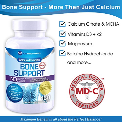 image for Calcium Supplement (Citrate & Hydroxyapatite 1000mg) for Complete Bone