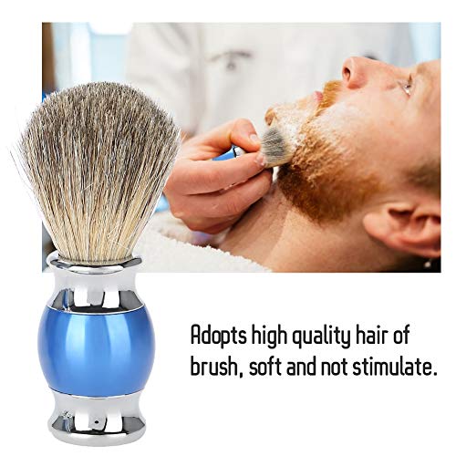 Beard Grooming Kit for Men Beard Shaving Set Safety Razor Brush, Brush Stand Rack Holder, Shaving Kit Set Mustache Care, Shaving Travel Case for Male(blue) - Thumbnail 5