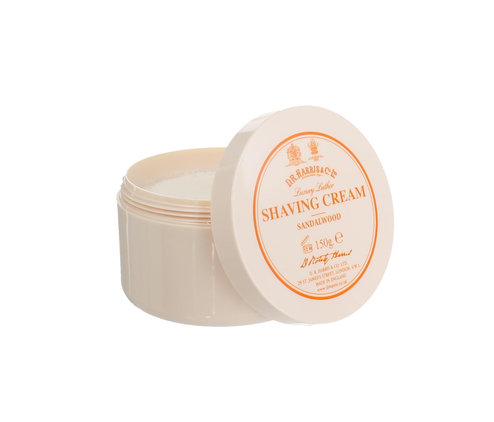 D. R. HARRIS Sandalwood Shaving Cream Tub, 150g