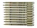 Sakura Pigma Micron 10 Fineliner pens Black Archival ink Artist drawing sketch pens (003, 005, 01, 02, 03, 04, 05, 08), Graphic 1 & brush pen set primary