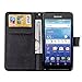 Kyovera Hydro View C6742 / Hydro Reach Case, FirstCover Wallet Folio PU Leather Flip Case Cover with Card Holder and Wrist Strap for Kyocera Hydro View [Free Screen Protector]