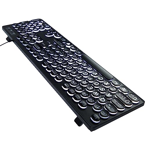 MCSaite Wired Backlit USB Keyboard - 104 Keys