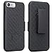 iPhone Xs Max Holster Case, Galaxy Wireless Combo Shell & Holster Case - Anti Slip Slim Shell Case Built-in Kickstand, Swivel Belt Clip Holster Compatible for Apple iPhone Xs Max
