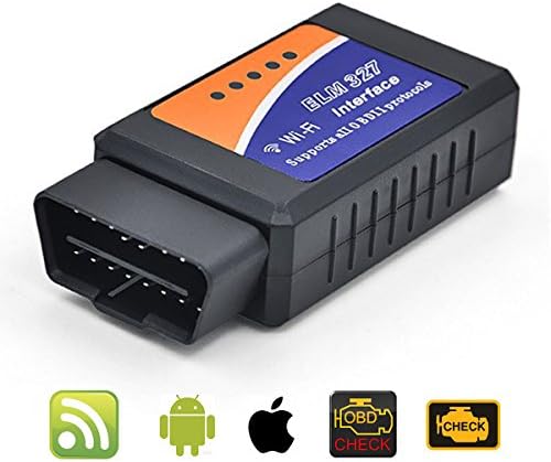 NPOLE ELM327 Wireless OBD2 Scanner OBD II Code Reader Car Diagnostic Tool Connects Via WiFi With IOS, Android &amp; Windows Device, More Than 3000 Code Database for Most Vehicle (WIFI)