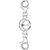 925 Sterling Silver Double Lobster Clasp Magnetic Necklace Jewelry Clasps and Closures Sterling Silver Double Bracelet Necklace Clasp