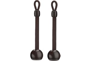 Vasteo Universal Shade Bungee Tie Downs,Replacement Parts,Compatible with Coolaroo Exterior Roller Shades,Outdoor Blinds(Brown,2 pcs)