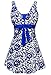 MiYang Women's Plus Size High Waist Printing Swimsuit Bathing Swimwear