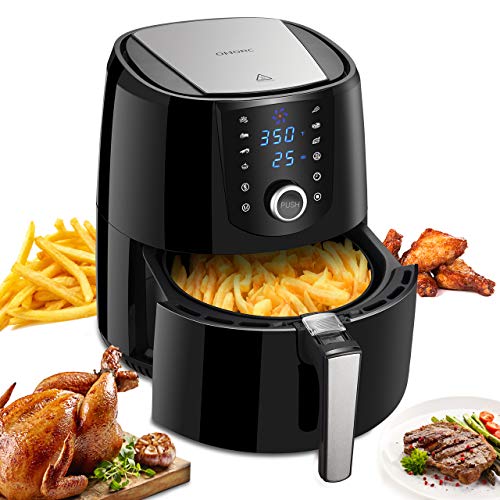 OMORC Air Fryer, 3.8QT(Recipes Book Included) Hot Air Fryer Oven Oil