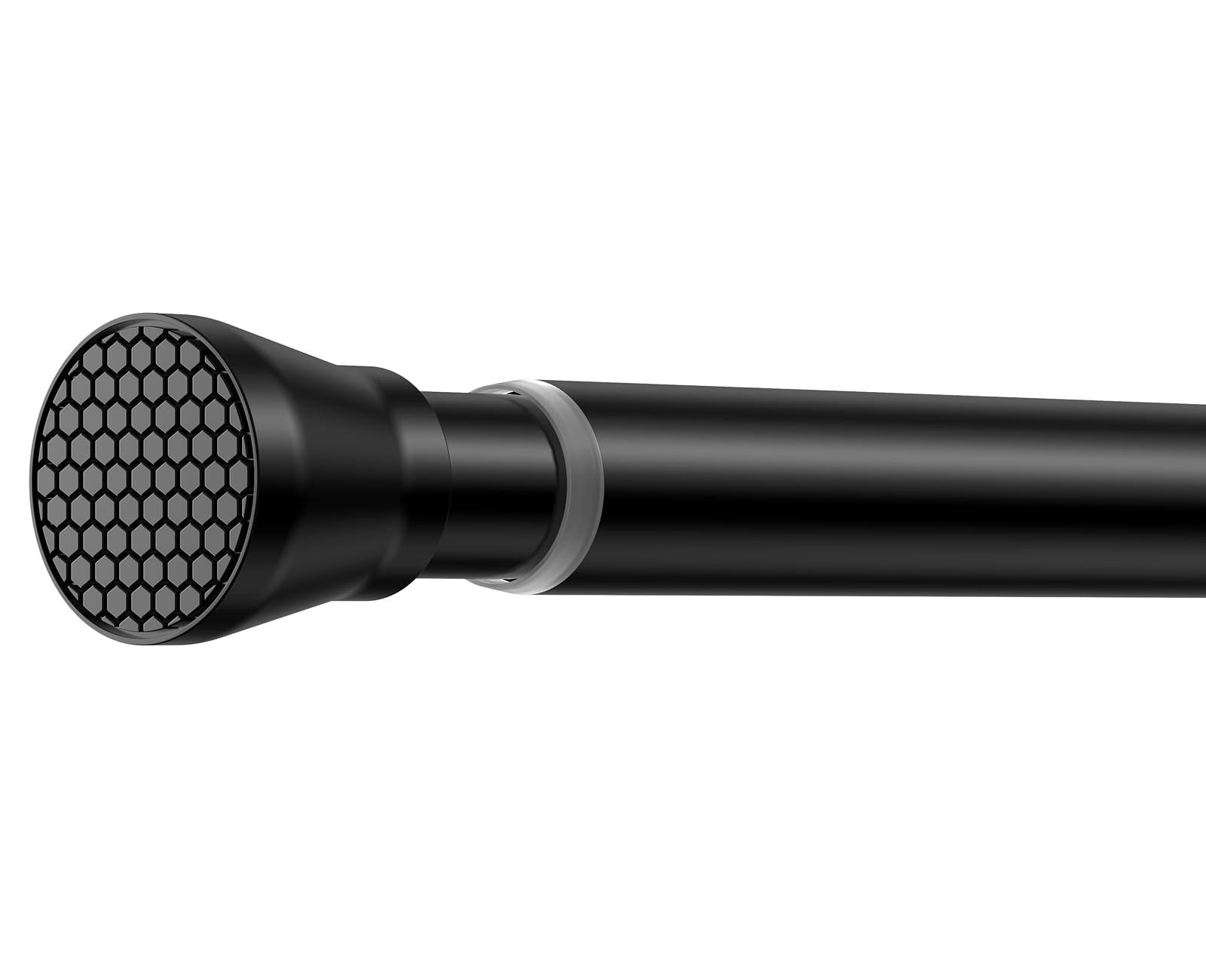 Photo 1 of SISELBA Adjustable Tension Curtain Rod 30 to 64 inches, Spring Curtain Rod for Windows Tension Rod No Drill, Spring Tension Curtain Rod for Window, Bathroom, Doorway, Black
