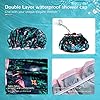 Satin-Bonnet-Shower-Cap-for-Women-Long-HairLarge-Shower-Cap-for-kids-Sleep-Cap-Hair-Bonnet-Reusable-Shower-Hat-Double-Layer-Waterproof-Bath-Hair-Cap-Girls-Head-Cap-Ladies-Spa-Salon Satin Bonnet Shower Cap for Women Long Hair,Large Shower Cap for kids Sleep Cap Hair Bonnet Reusable Shower Hat Double…