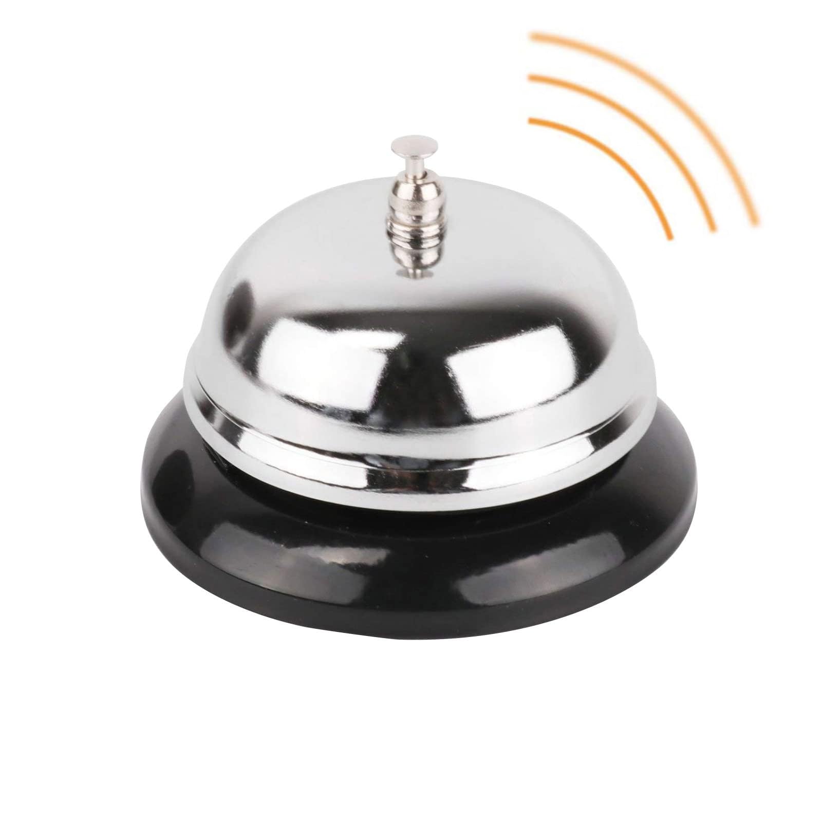 HREDZEO Call Bell, Restaurant Bar Hotel Schools Service Bell, Silver, Carbon Steel, Reception Occasion