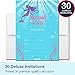 30 Mermaid Invitations with Envelopes (30 Pack) - Mermaid Party Invitations - Kids Birthday Invitations for Girls