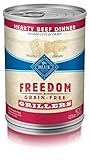 Blue Freedom Grillers Adult Grain Free Hearty Beef Wet Dog Food 12.5Oz (Pack Of 12)
