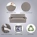 H.VERSAILTEX 2 Separate Pieces Sofa Slipcover Suit for T Cushion/Box Cushion Large Sofa Covers for Living Room, Soft Jacquard Polyester Spandex Stretch Couch Cover (XL Sofa 89