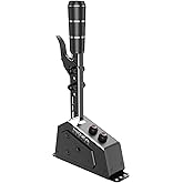 MOZA SGP Sequential Shifter Sim Racing Joystick, Black | All Metal Construction, Versatile Multi-Functional Handle, Non-Contact Hall Sensor, Dynamic RGB Backlit Mechanical Buttons