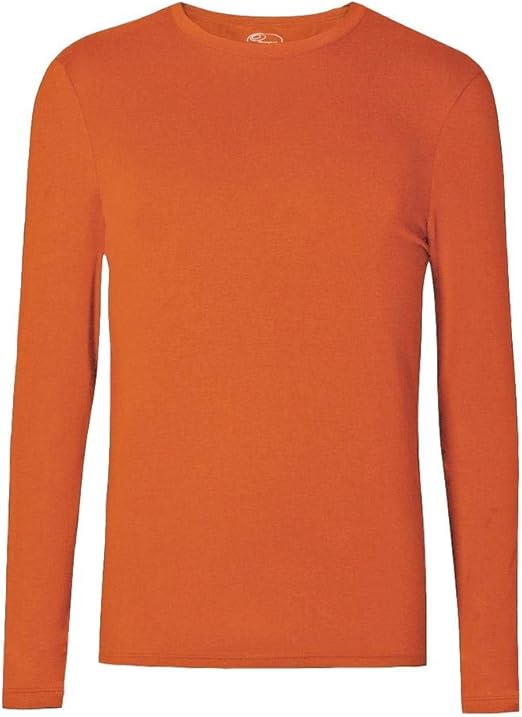 EX M&S Ex Heatgen Orange Thermal Long Sleeves Vest Sweatshirt Top Size XL (XLarge) Amazon.co