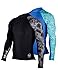 HUGE SPORTS Men's Splice UV Sun Protection UPF 50+ Skins Rash Guard Long Sleeves