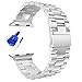 U191U Band Compatible with Apple Watch 38mm 42mm Stainless Steel Wristband Metal Buckle Clasp iWatch 40mm 44mm Strap Replacement Bracelet for Apple Watch Series 4/3/2/1 Sports Edition(Silver, 42MM)
