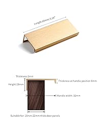 BaiNong 5 Pack 3 inch self Adhesive Cabinet pulls