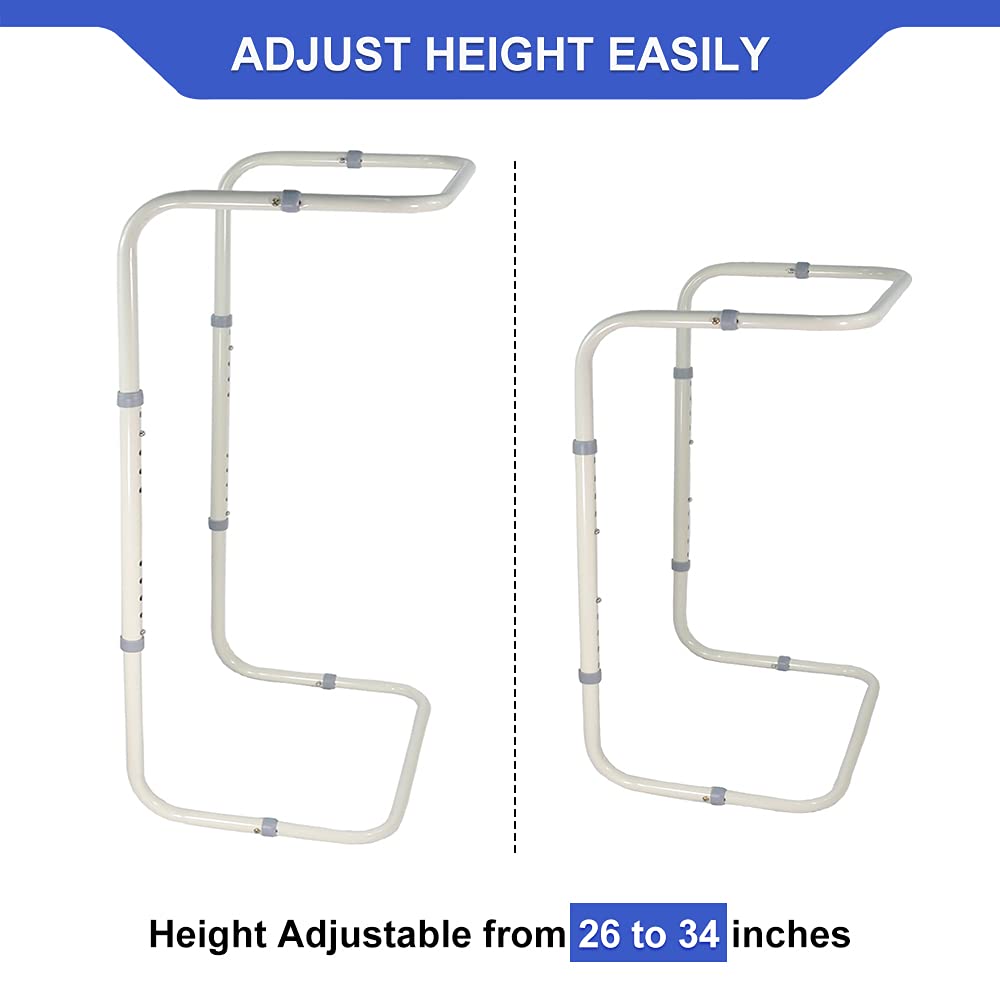 Zelen Blanket Lifter for Feet Lift Bar Sheet Riser Foot Tent Blanket Support Holder 26-34'' Adjustable Bed Cradle Assistance Device Hospital Bed Rail Accessories Leg Knee Ankle Post Surgery Recovery