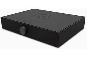 Andover Audio Spinbase Speaker System Designed for Turntables; Phono Input, Bluetooth, aux-in, Bass and Treble Control, ISOGroove Anti-Feedback - (Black)