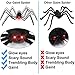 Y- STOP 50 Inch Hairy Halloween Spider,Black Hairy Spider/Tarantula with LED Eyes/Horrible Sound,Best Halloween Decorations