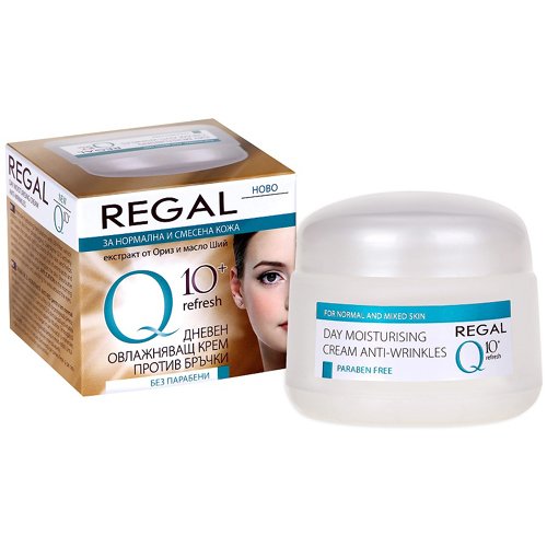 MOISTURIZING DAY CREAM ANTI-WRINKLES Q 10 + REFRESH with Shea butter and Rice extract * Intensive hydration * Protects from photo aging * Helps smoothing the wrinkles * For normal and mixed type of skin