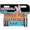 Duracell Ultra, lot de 12 piles alcalines Type AAA