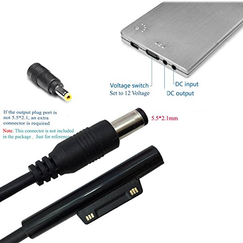 dubai power adapter for Connector Fitian Microsoft Cable Charger Charging Cord