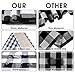 OurWarm Buffalo Plaid Table Runner, Christmas Table Runners Cotton Reversible Check Plaid Decorations for Lumberjack Party Holiday Christmas Table Decorations