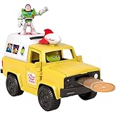 Fisher-Price Imaginext Disney and Pixar Toy Story Pizza Planet Truck with 3-inch Buzz Lightyear & Alien Friend Action Figures, Toy Vehicle & Pizza Projectile Accessories